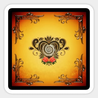 Wonderful steampunk heart. Sticker